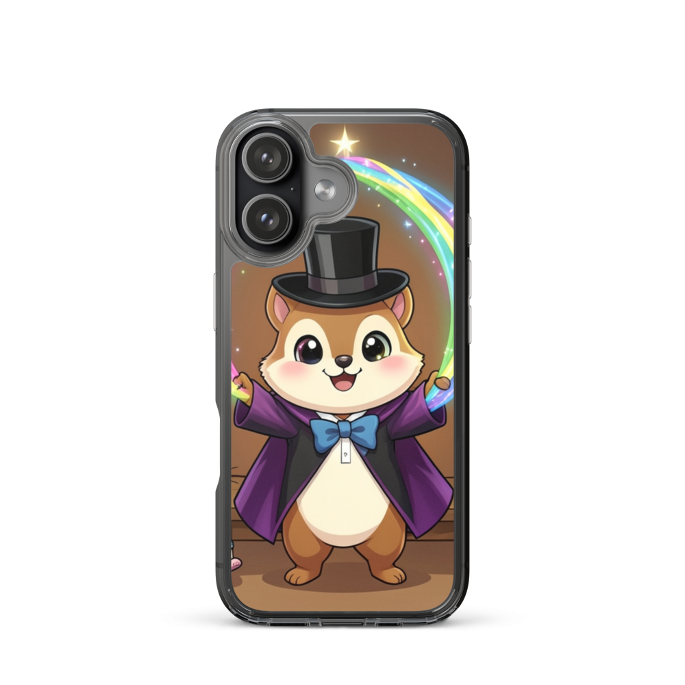 Joyful Chipmunk Magician Phone Case with Woodland Theater Magic