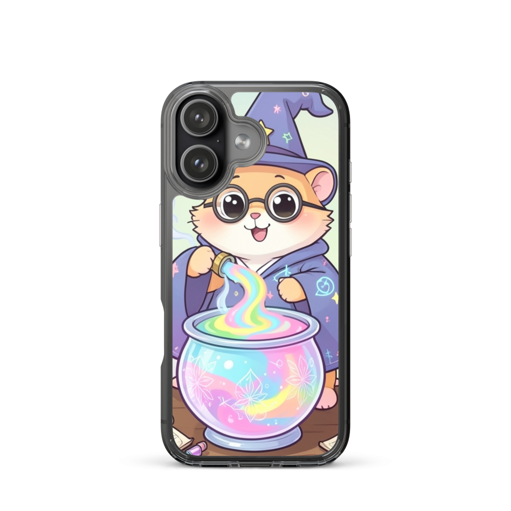 Playful Baby Hamster Wizard Brewing Pastel Potion Phone Case