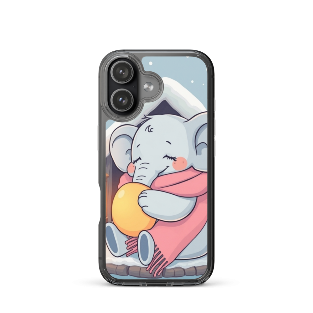 Cozy Baby Elephant with Hot Water Bottle Phone Case for Comfort Lovers
