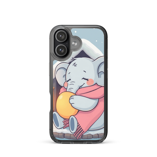 Cozy Baby Elephant with Hot Water Bottle Phone Case for Comfort Lovers