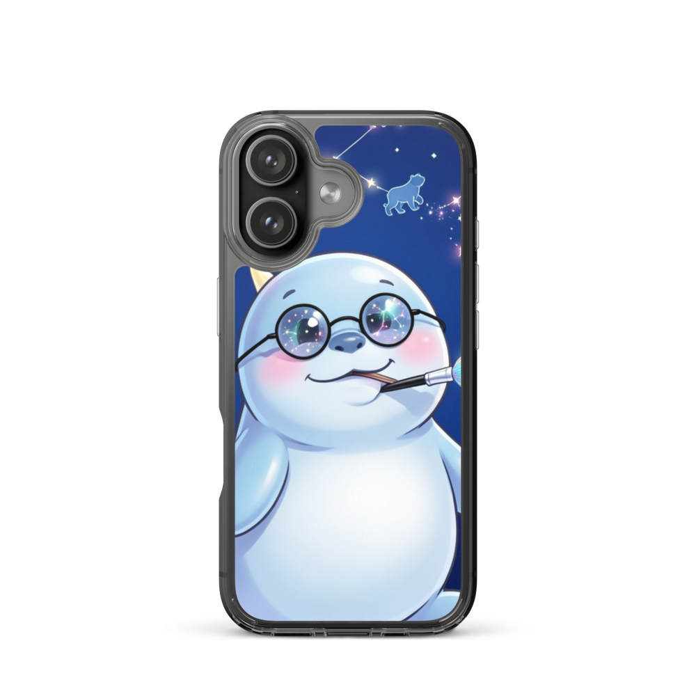 Whimsical Baby Narwhal Constellation Painting Phone Case