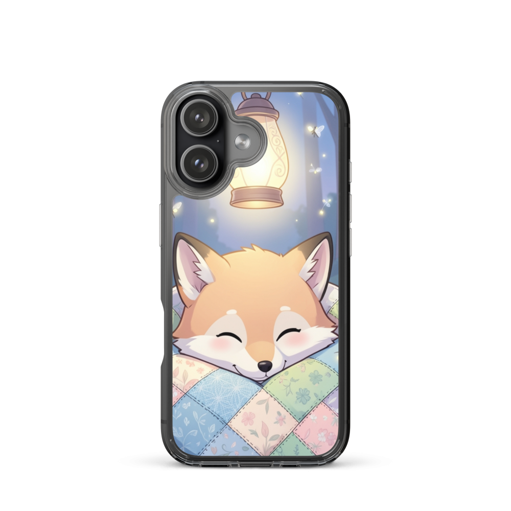Snuggly Baby Fox and Magical Lantern Phone Case for Dreamy Nights