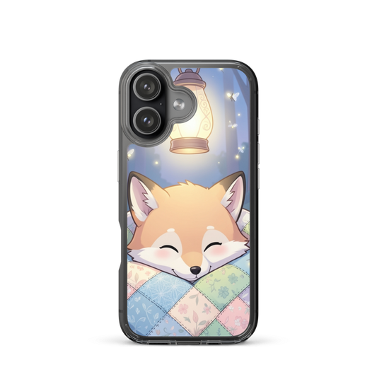 Snuggly Baby Fox and Magical Lantern Phone Case for Dreamy Nights