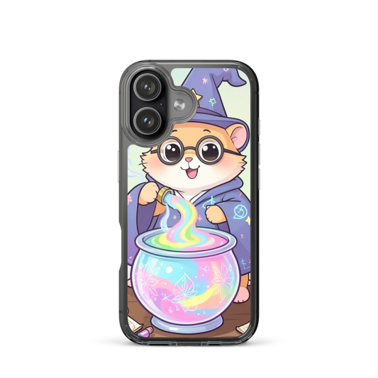 Playful Baby Hamster Wizard Brewing Pastel Potion Phone Case