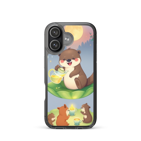 Magical Garden Party Baby Otter Phone Case with Sparkling Tea