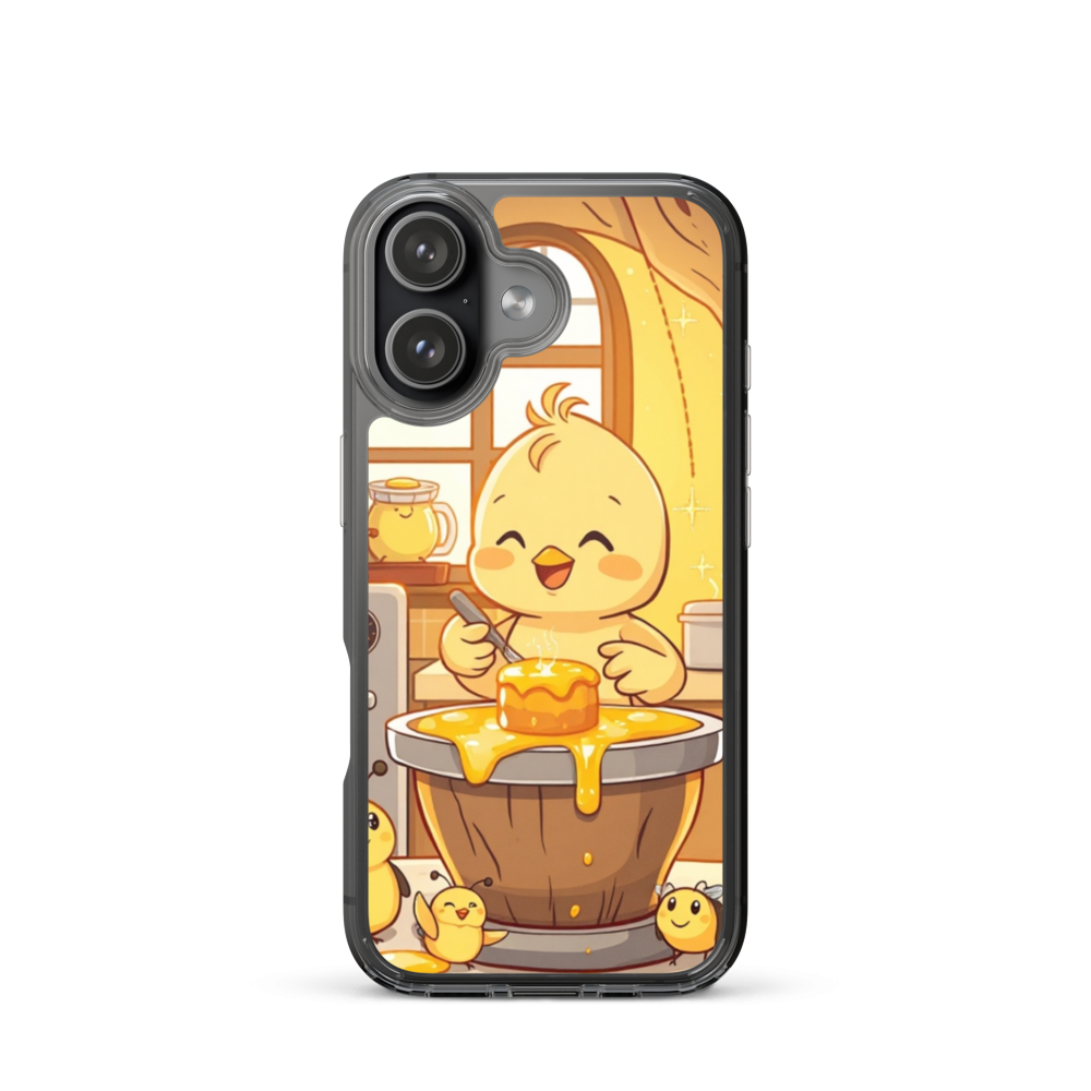 Joyful Baby Chick Baking Honey Cakes Phone Case in Cozy Treehouse