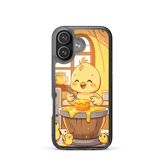 Joyful Baby Chick Baking Honey Cakes Phone Case in Cozy Treehouse