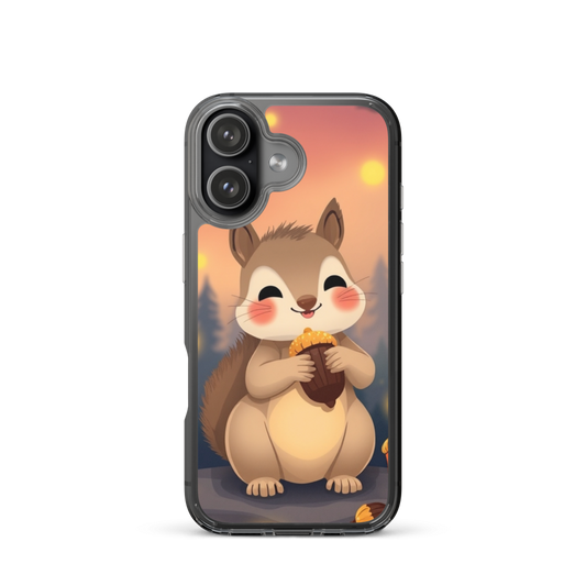 Enchanting Baby Squirrel Symphony Phone Case with Forest Magic